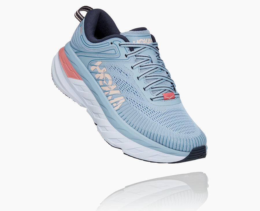 Hoka One One Koşu Ayakkabısı Kadın Mavi - Bondi 7 - XA0517634